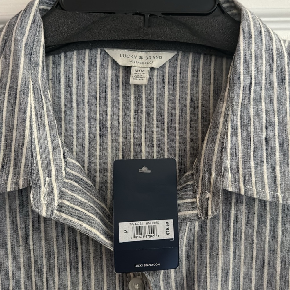 Lucky Brand striped button down shirt - Picture 3 of 6